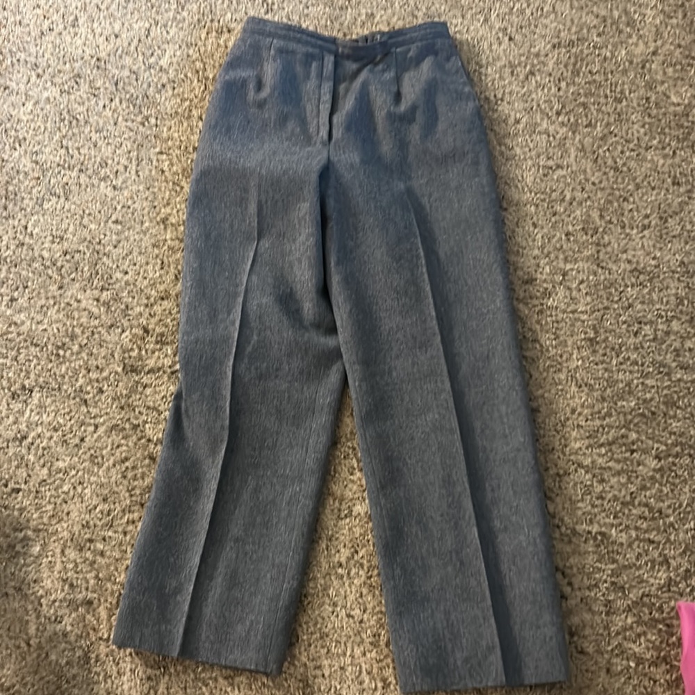 Pendleton Gray Wool Jacket Blazer With Match Pants - image 5